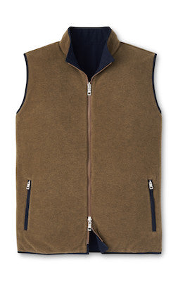 Brentwood Rev. Fleece Vest Navy