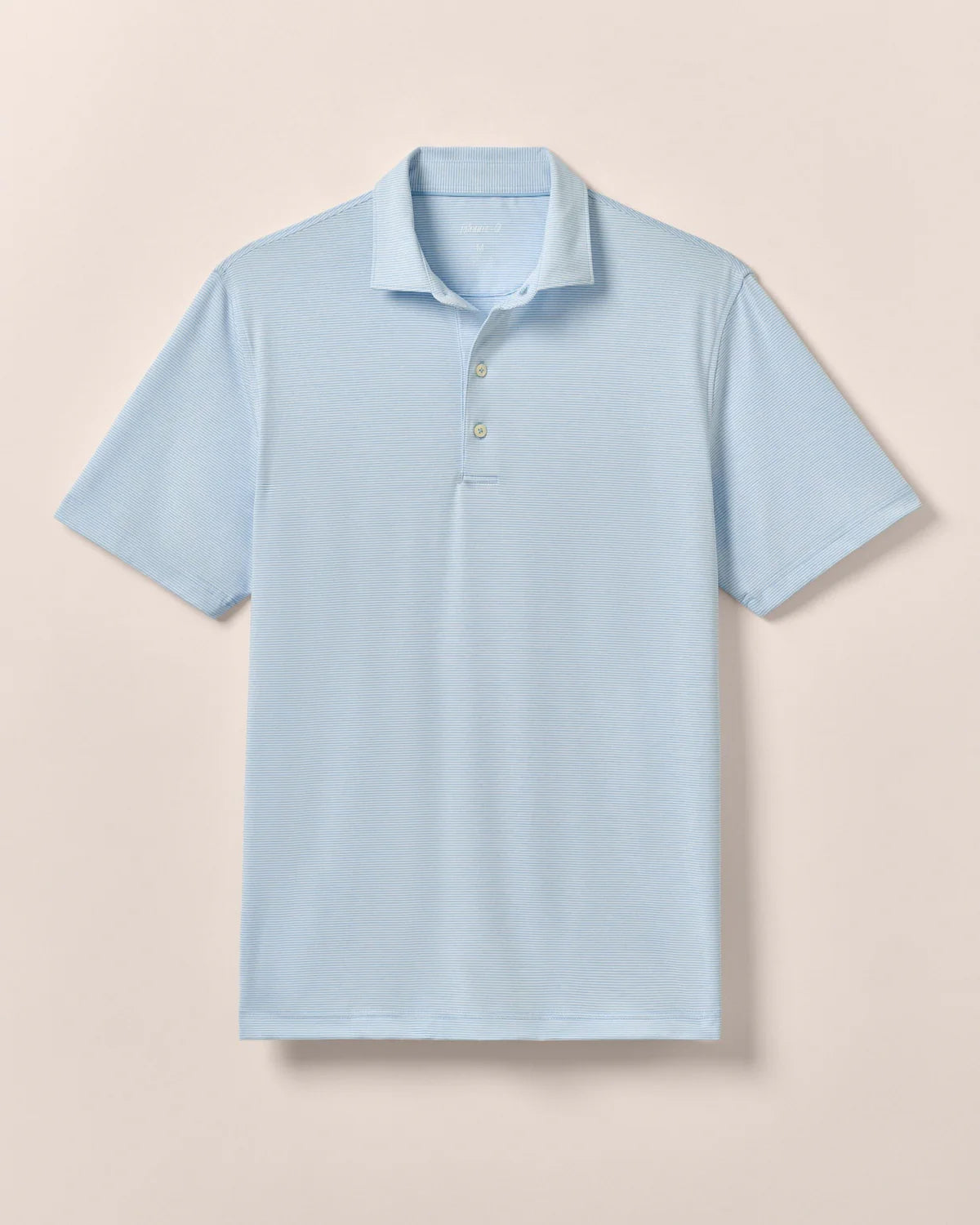 Perf. Jersey Polo - Lyndonn Stripe - Gulf Blue