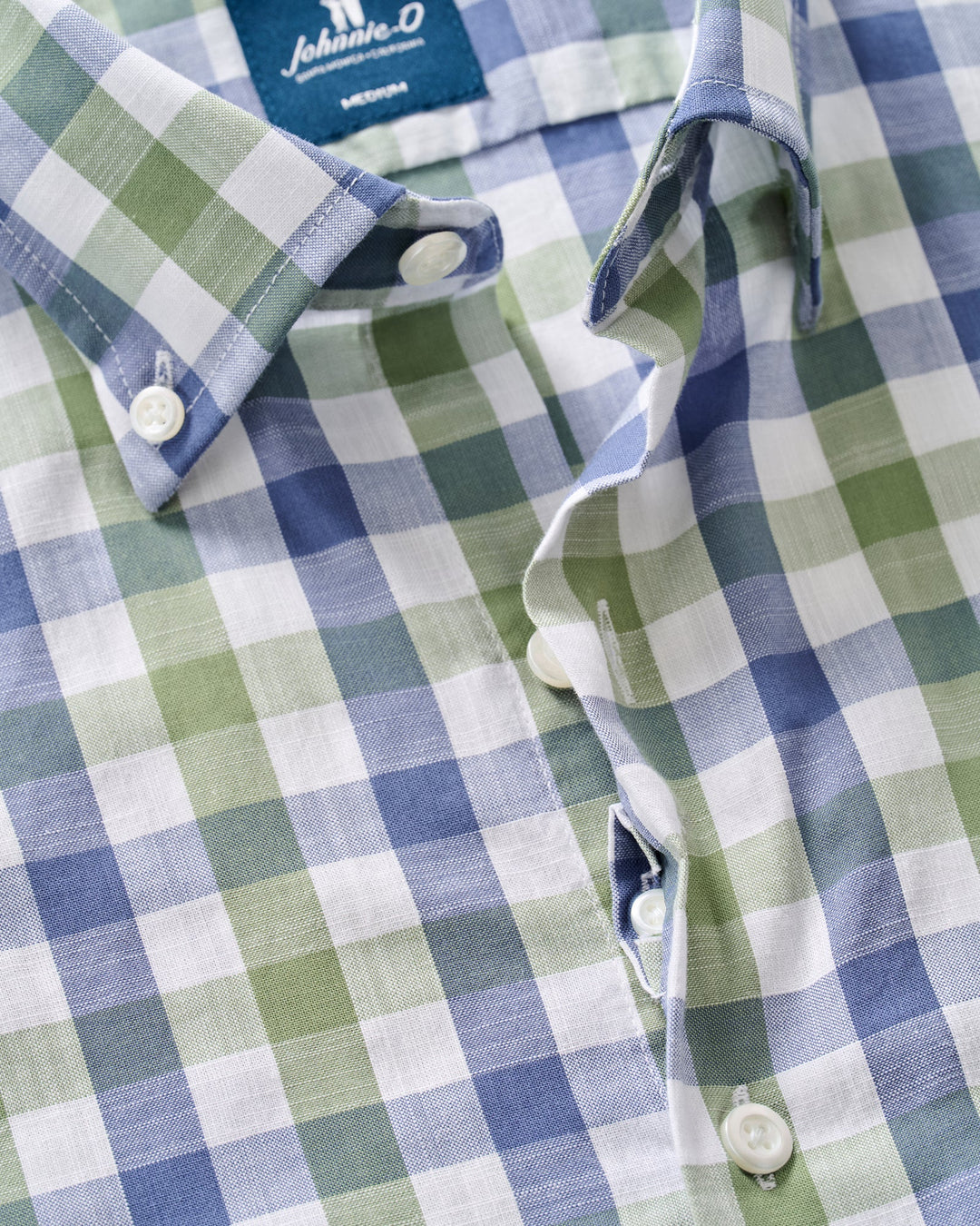 Slub Cotton Button Down Shirt-Candler Forest
