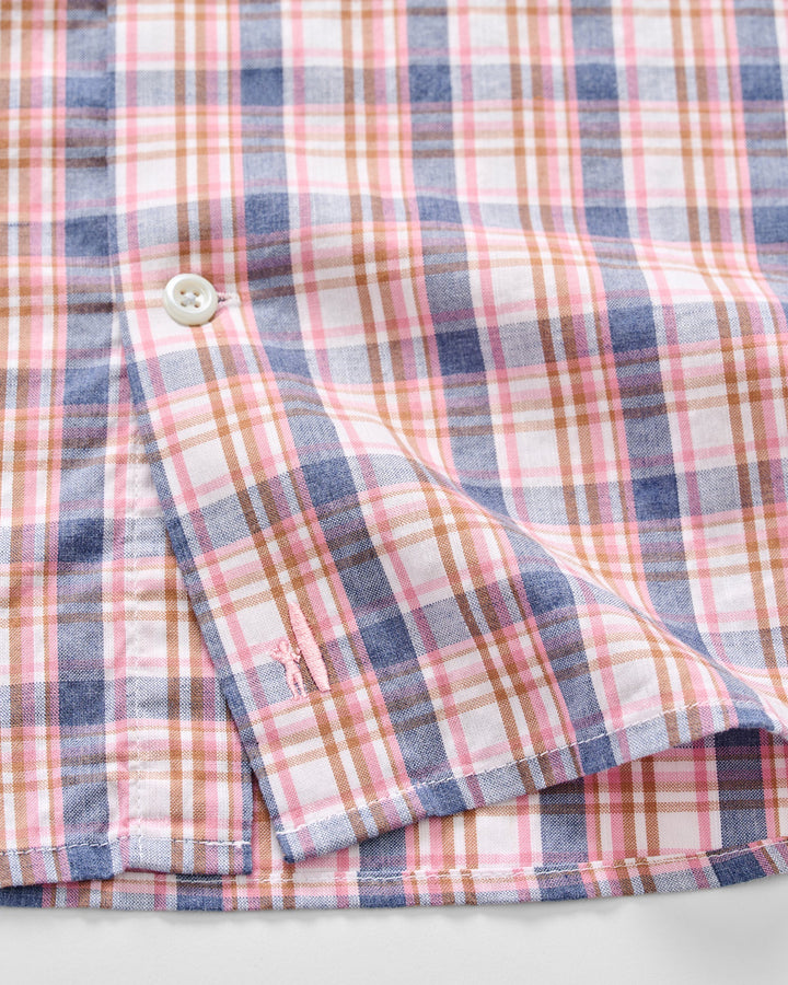 Slub Cotton Button Down Shirt-Jordi Plaid