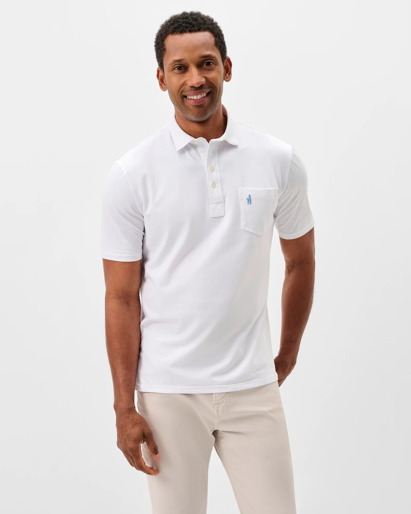 Original 4 Button Polo-White
