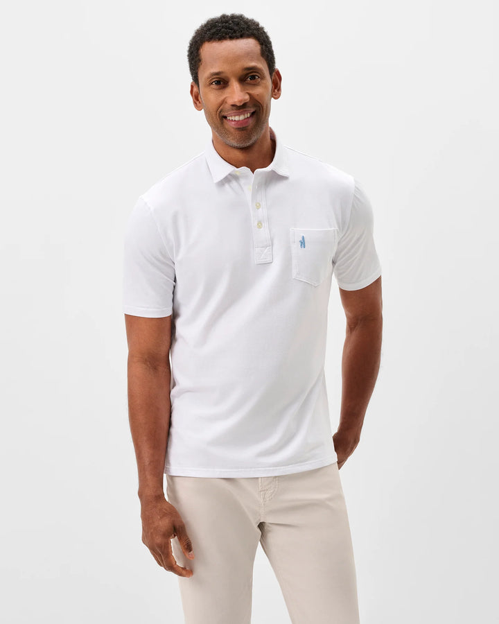 Original 4 Button Polo-White