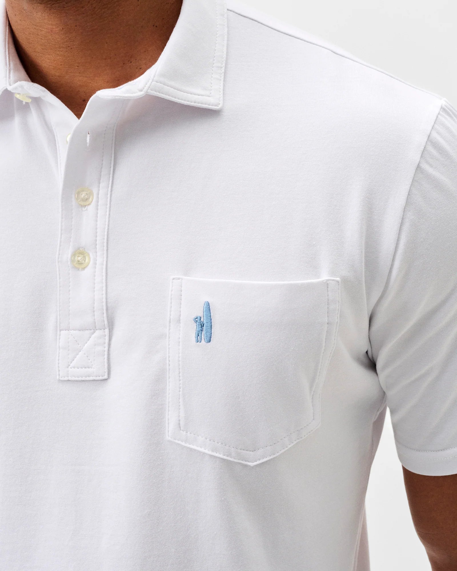 Original 4 Button Polo-White