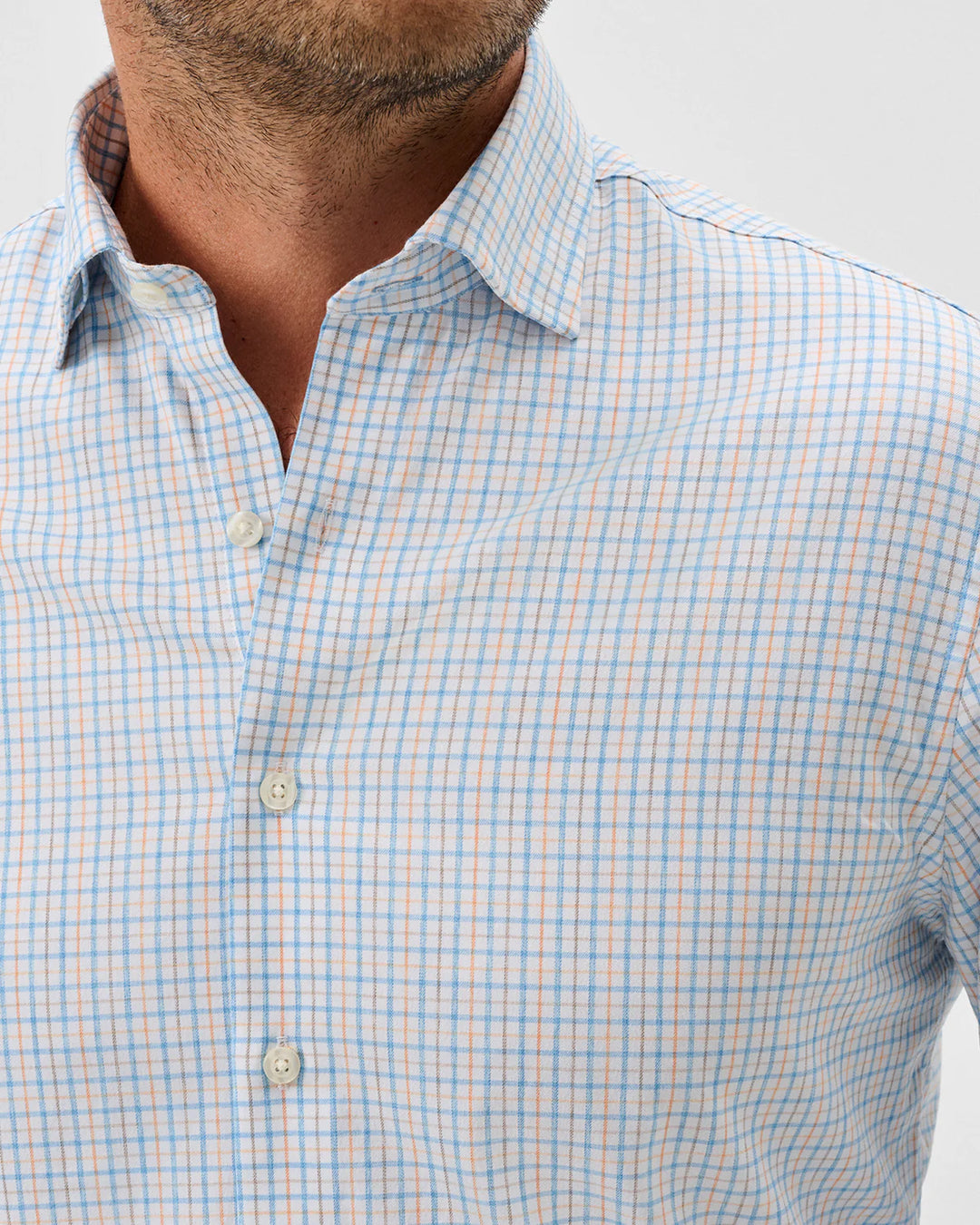 Everyday Perf. Button Down Shirt-Briney-Lapis