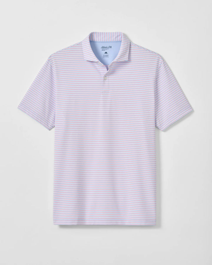 Perf. Jersey Polo - Rez Stripe - Kona