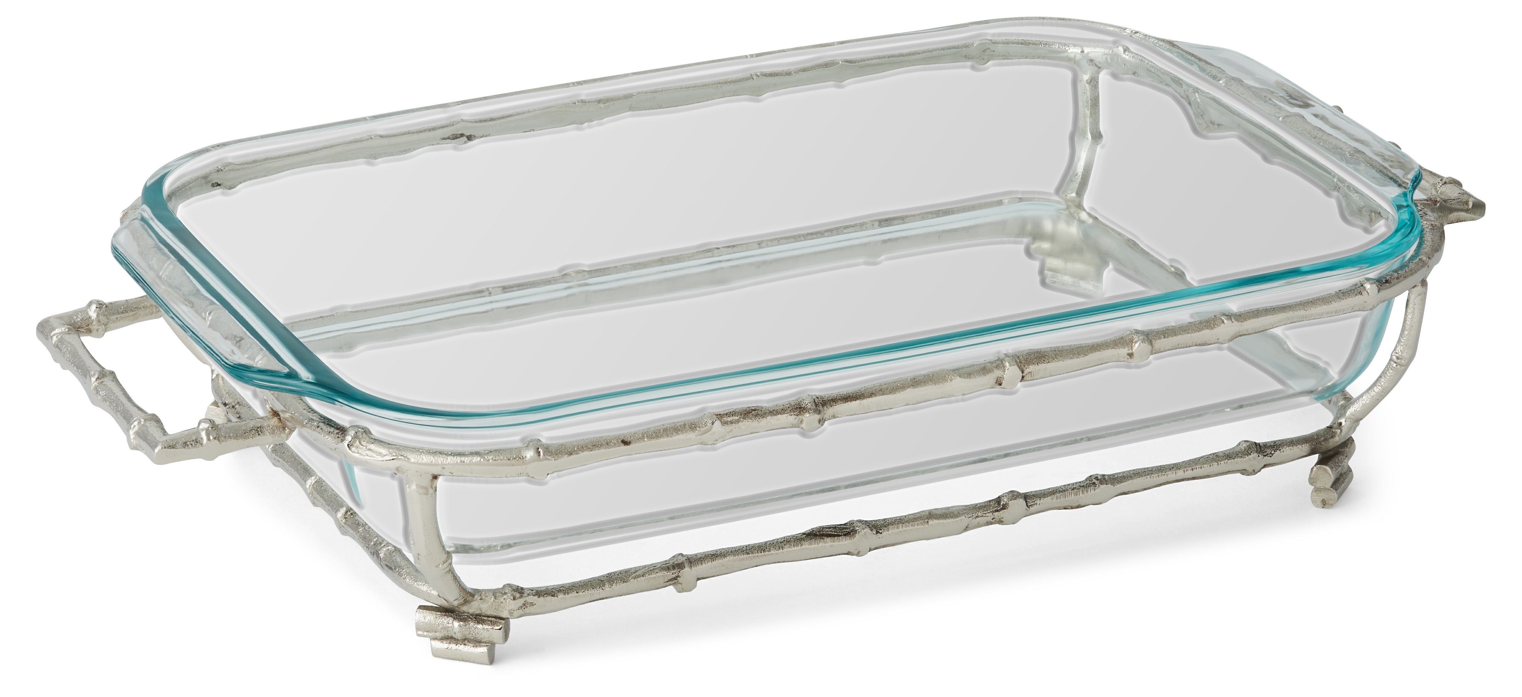 BMH - Silver Bamboo Casserole Large