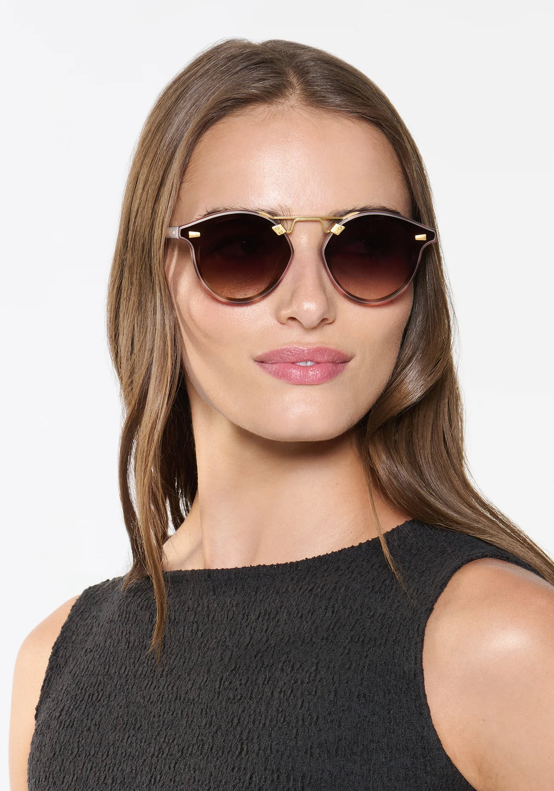 STL NYLON | Matte Blush Tort 18K Sunglasses
