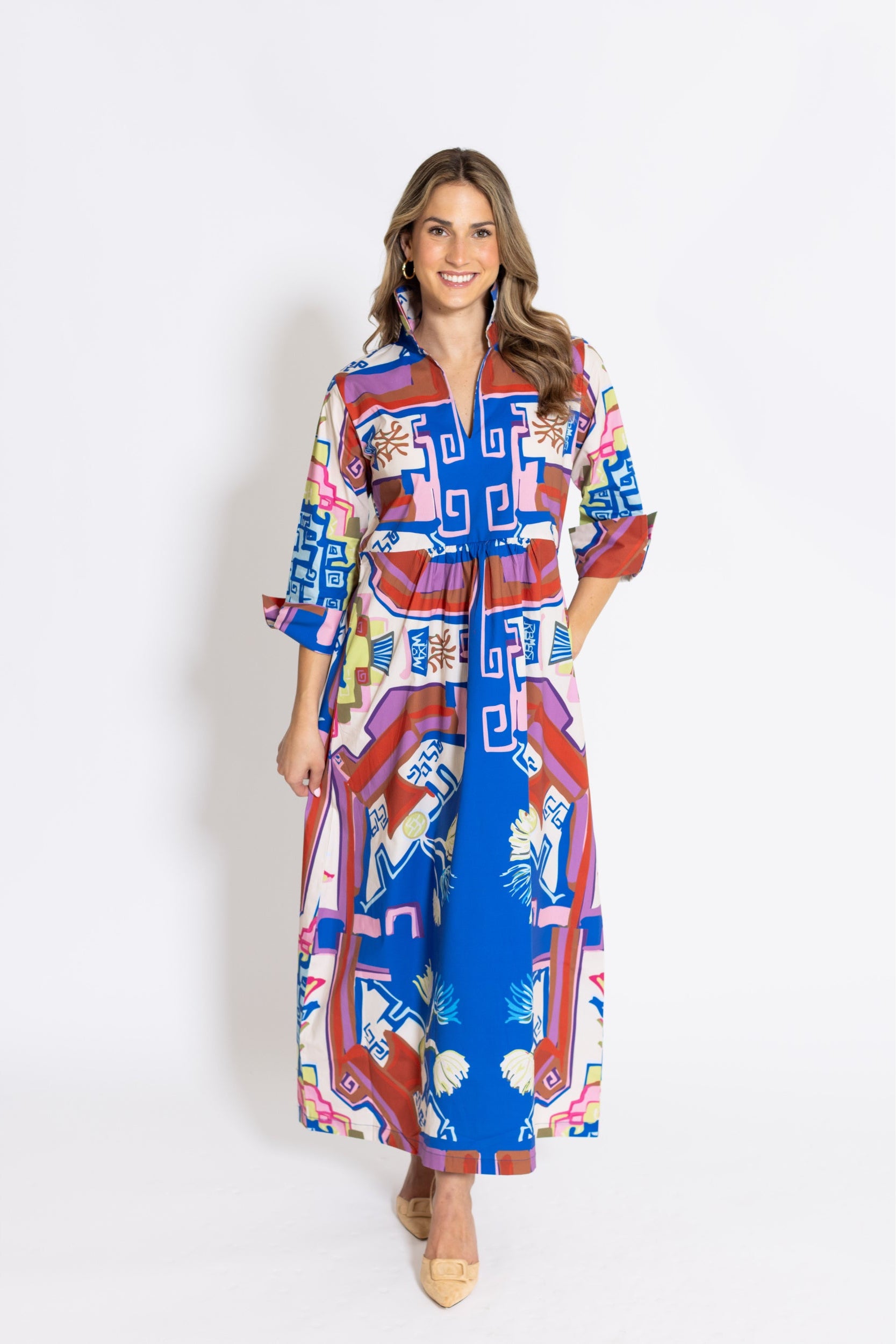 Blythe Empire Dress Long - Sapphire