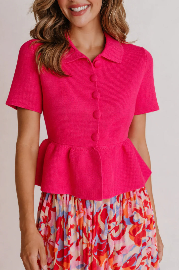 Daisy Top - Lipstick