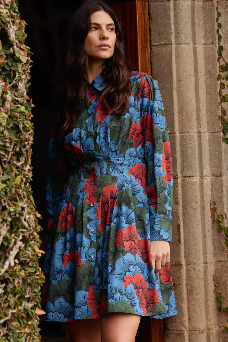 Elizabeth Dress- Madrid Blue