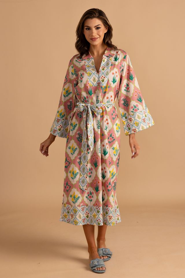 Lee Dress - Rose/Blue Blossom