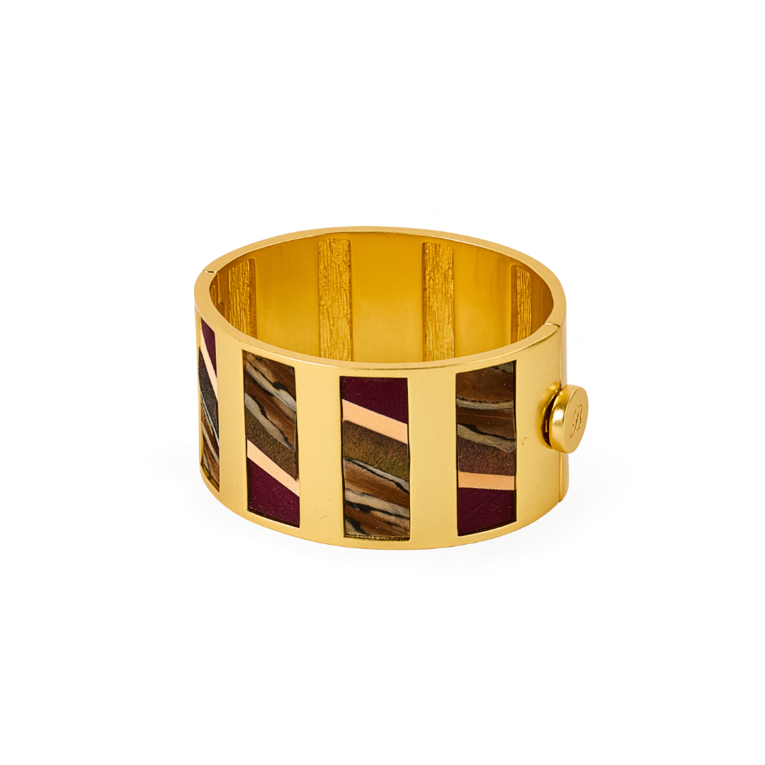 Cora Striped Hinge Cuff