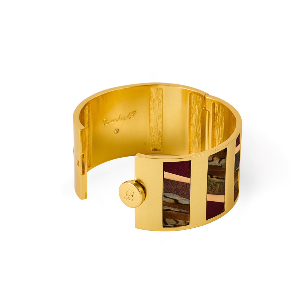Cora Striped Hinge Cuff
