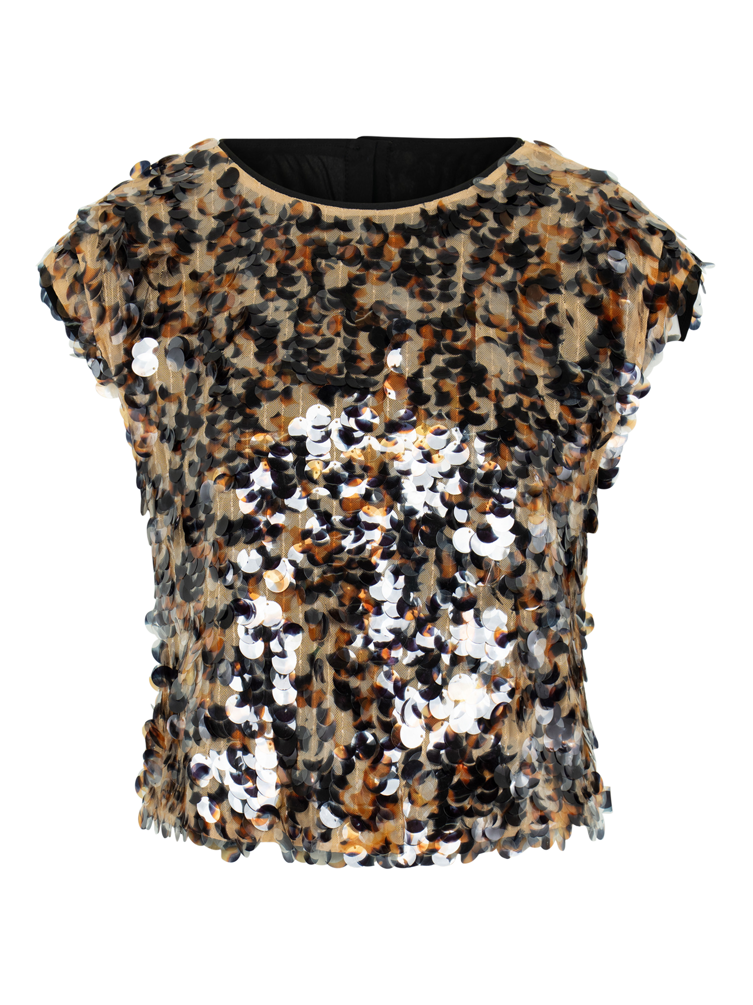 Hatti Tank - Tortoise Shell Sequin