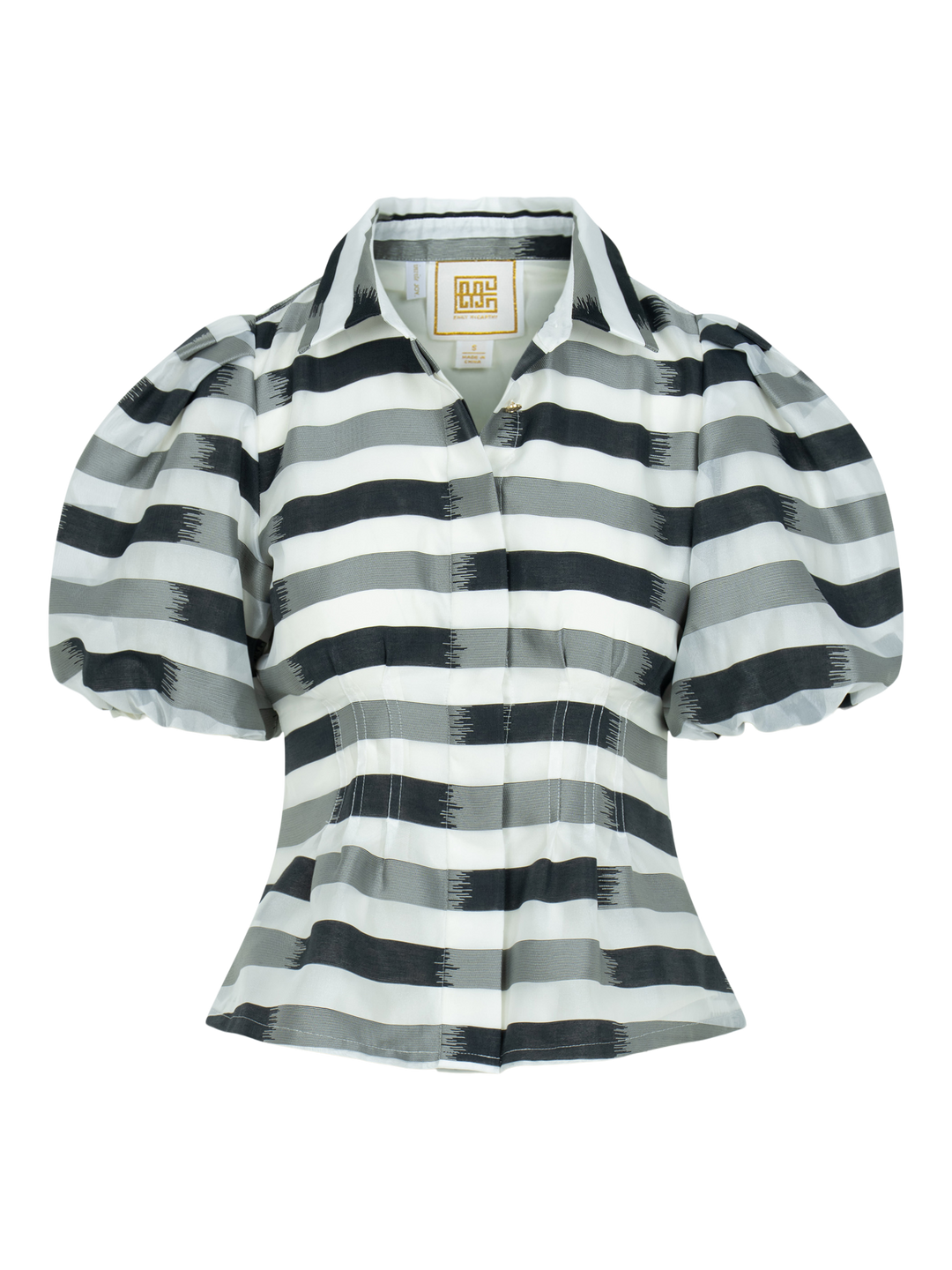 Britt Top Truffle Stripe
