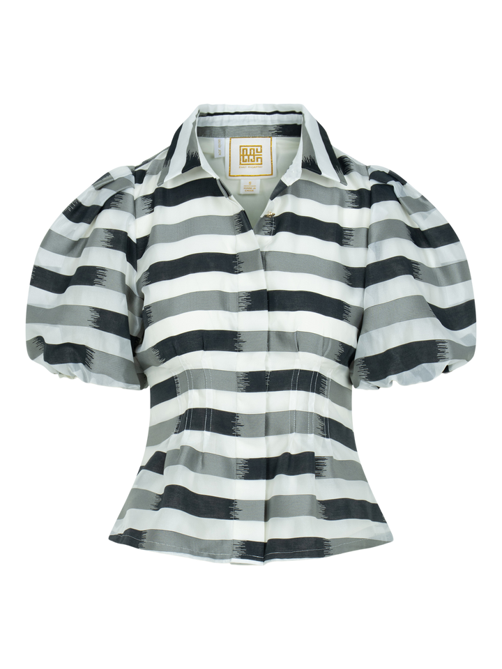 Britt Top Truffle Stripe
