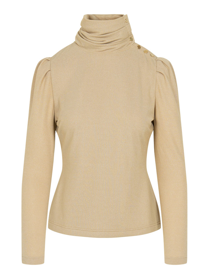 Tessa Top - Metallic Gold Knit
