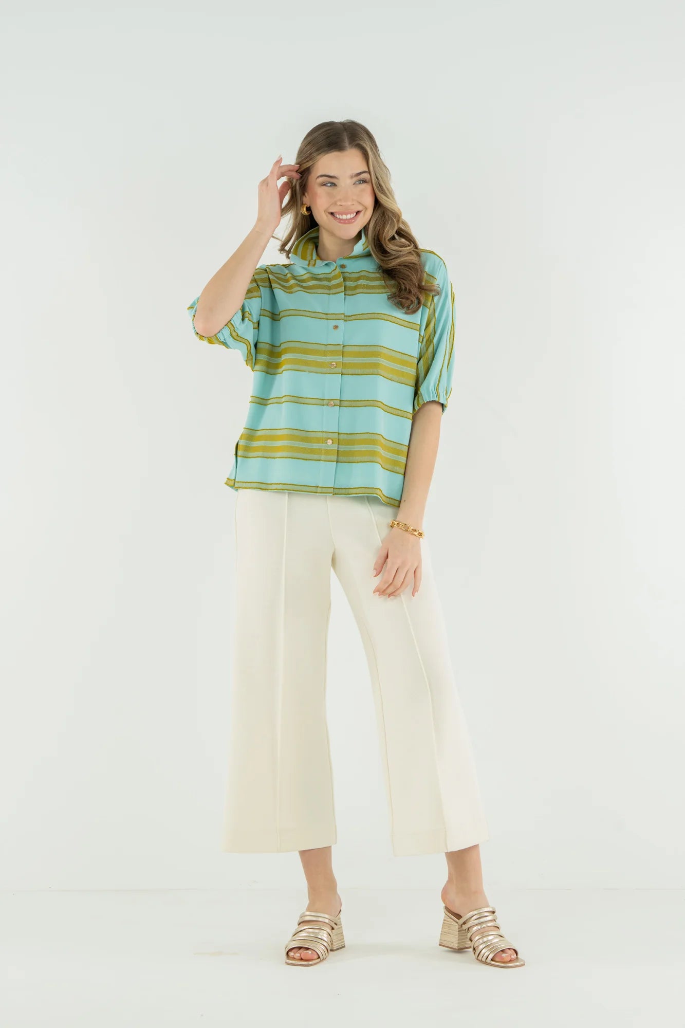 Bonny Top - Fringe Stripe