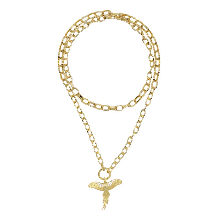 Pheasant Statement Necklace