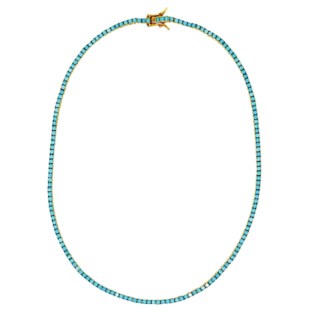 Turquoise Tennis Necklace