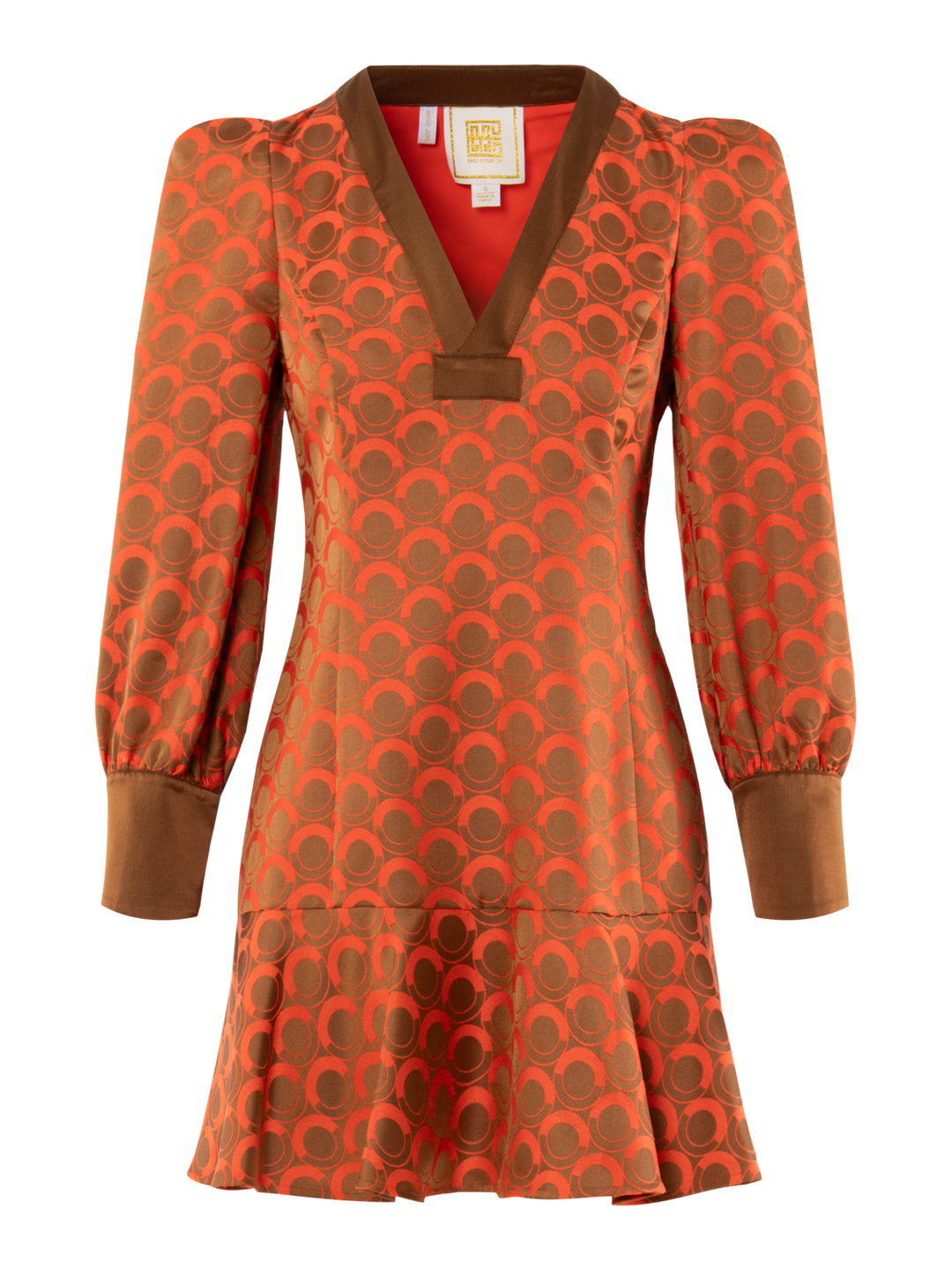Jenny Dress - Tangerine Mod