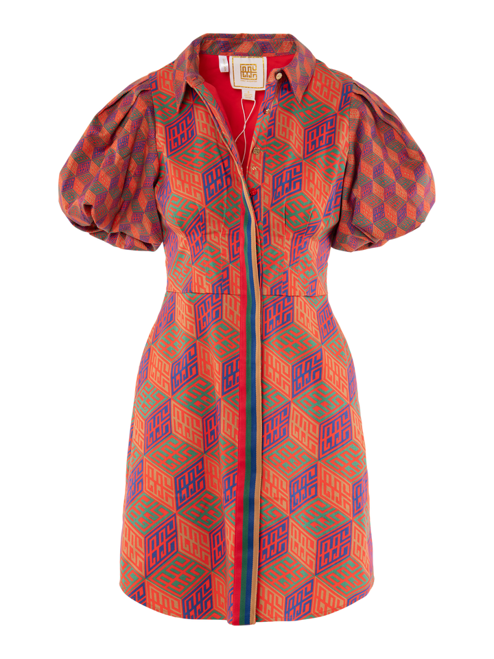 Britt Dress - Vintage Monogram