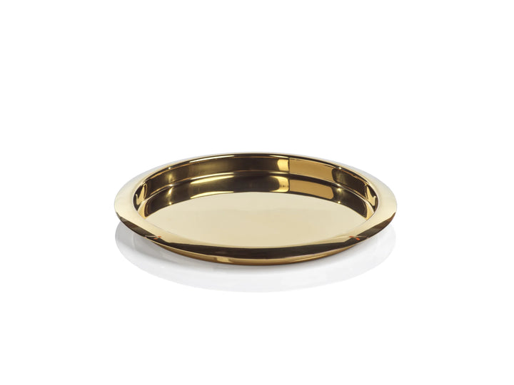 BMH - Zodax Round Serving Tray Gold