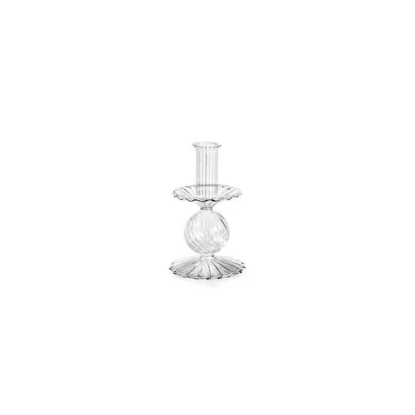 BMH - Zodax Blown Glass Taper Holder S (2)