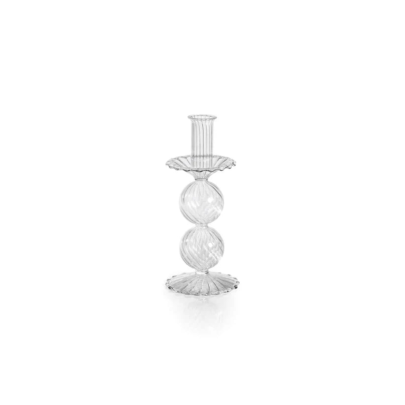 BMH - Zodax Blown Glass Taper Holder M (2)
