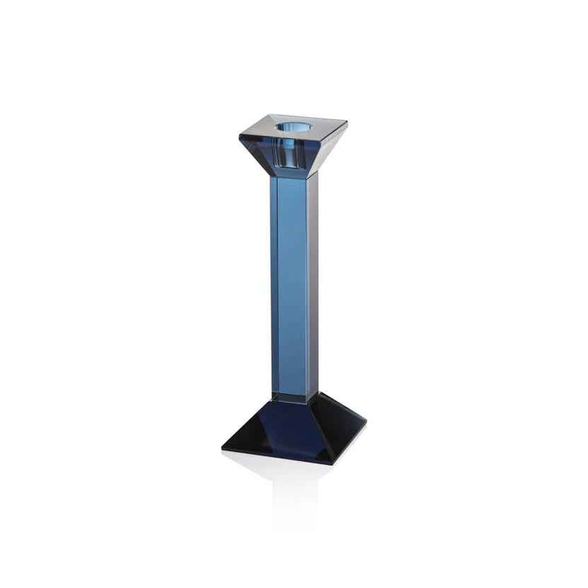 BMH - Glass Crystal Navy Taper Holder Pair