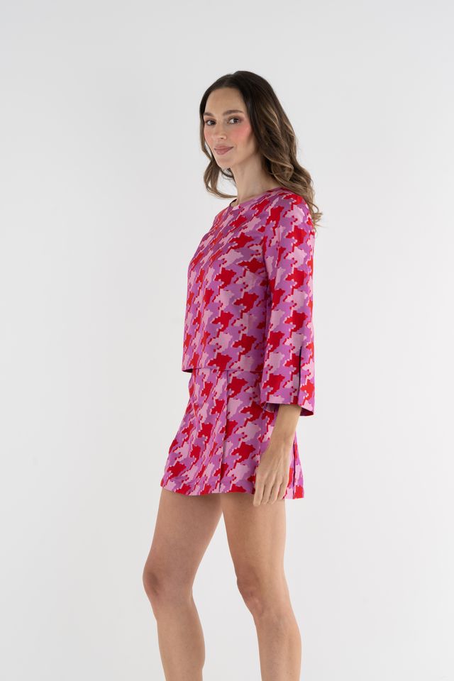 Ashley Ann Top - Houndstooth