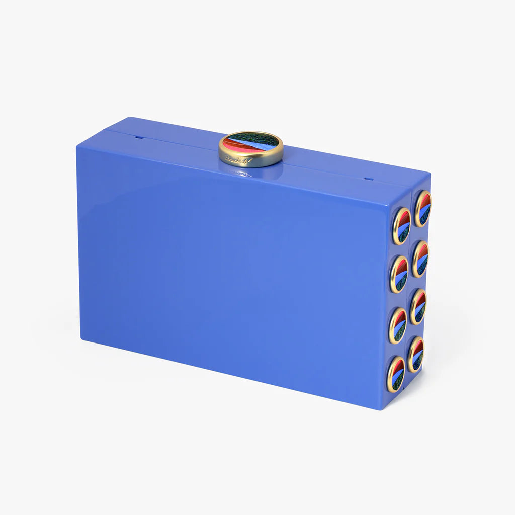 Brackish Basel Clutch - Cerulean