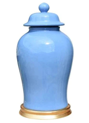 BMH - Blue Temple Jar w/Gold Base