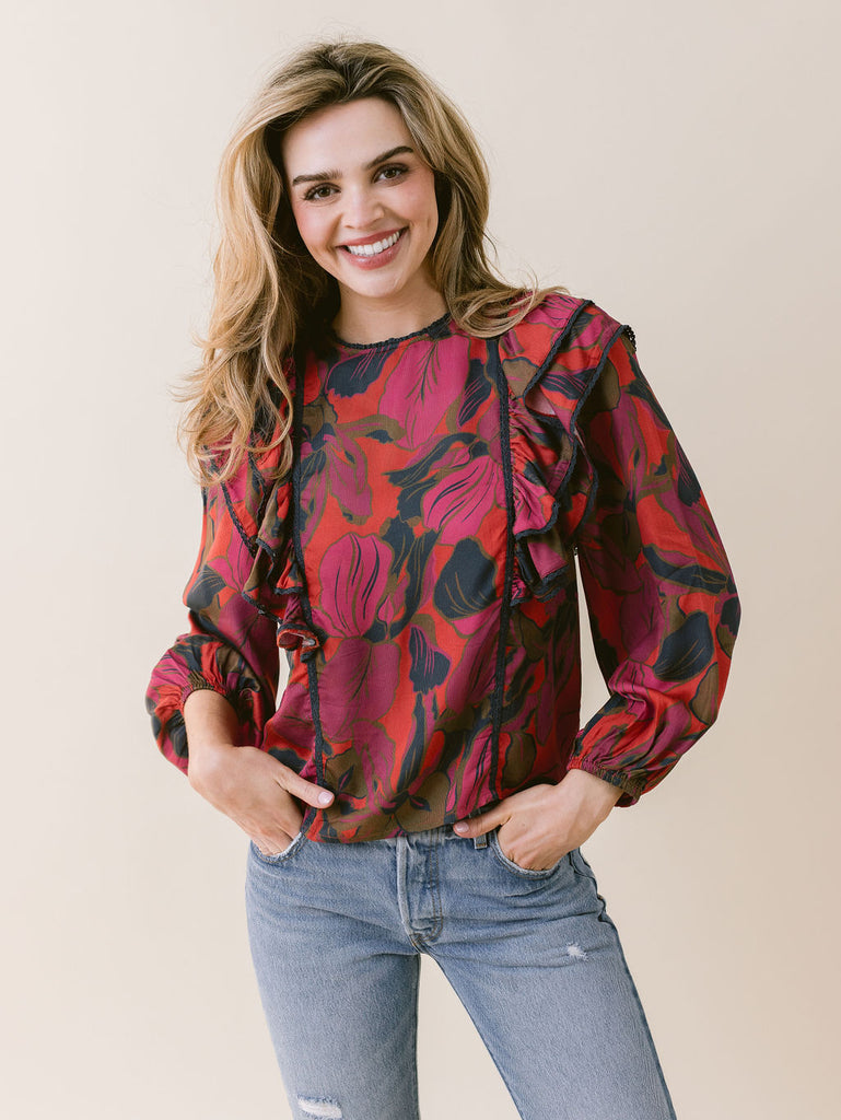 Claire Blouse Bordeaux