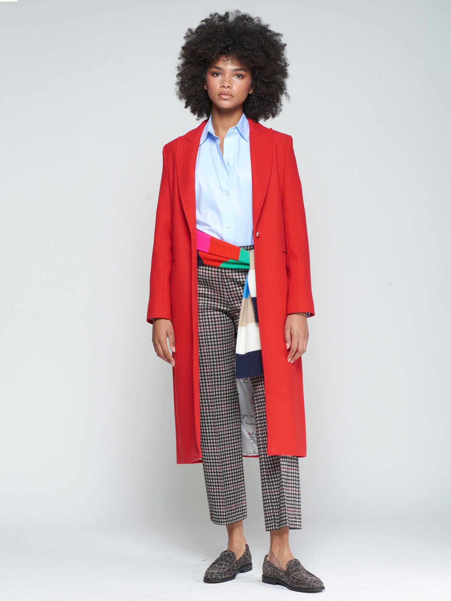 RED COAT WITH GOLD BUTTONS