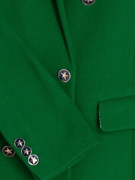 GREEN DOUBLE BREASTED COAT