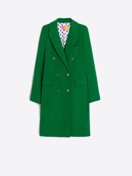 GREEN DOUBLE BREASTED COAT