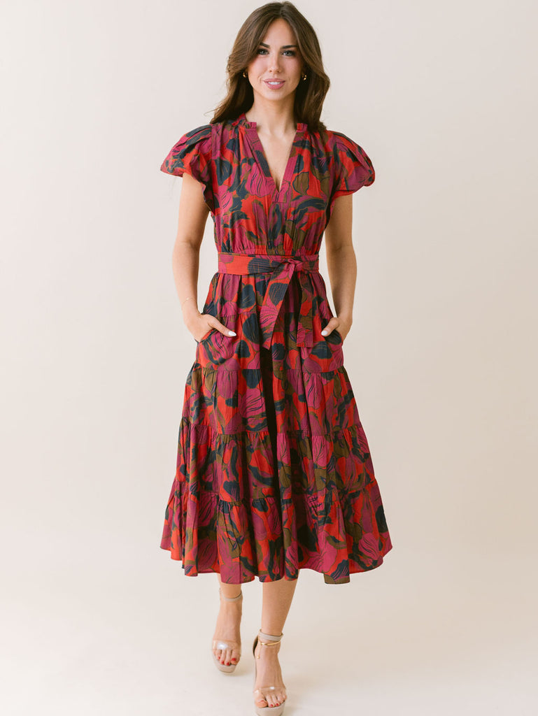 Daphne Dress Bordeaux