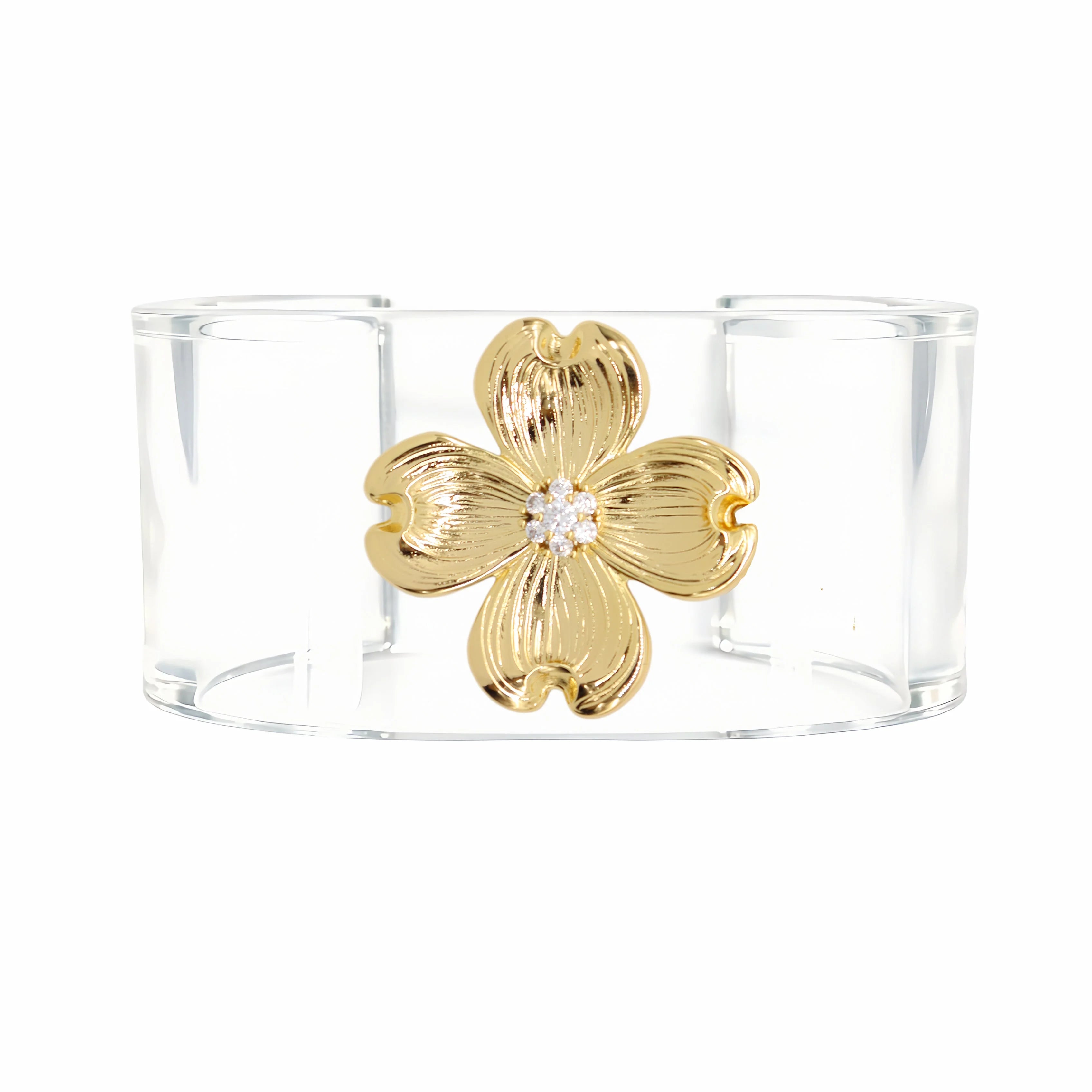 Dogwood Acrylic Cuff Bracelet