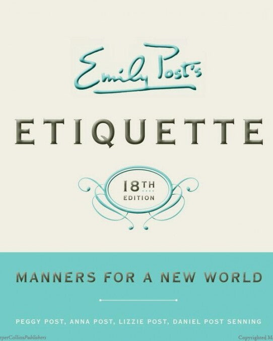 BMH - Etiquette Book, Emily Post