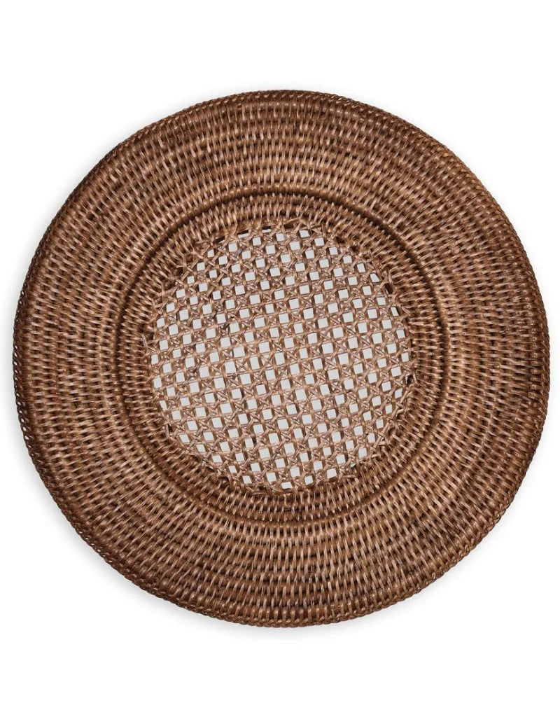 BMH - Caspari Rattan Round Charger Set/6 (2)