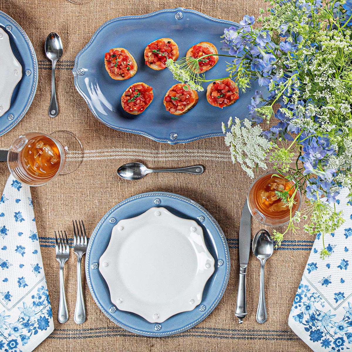 BMH - Berry and Thread 16" Platter Chambray