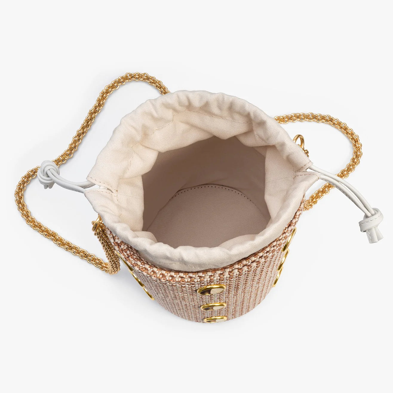 Brackish Greenwich Bucket Bag - Raffia