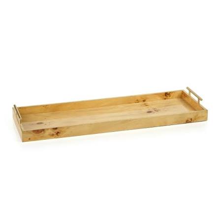 BMH - Burlwood Rectangular Tray 30"x10"