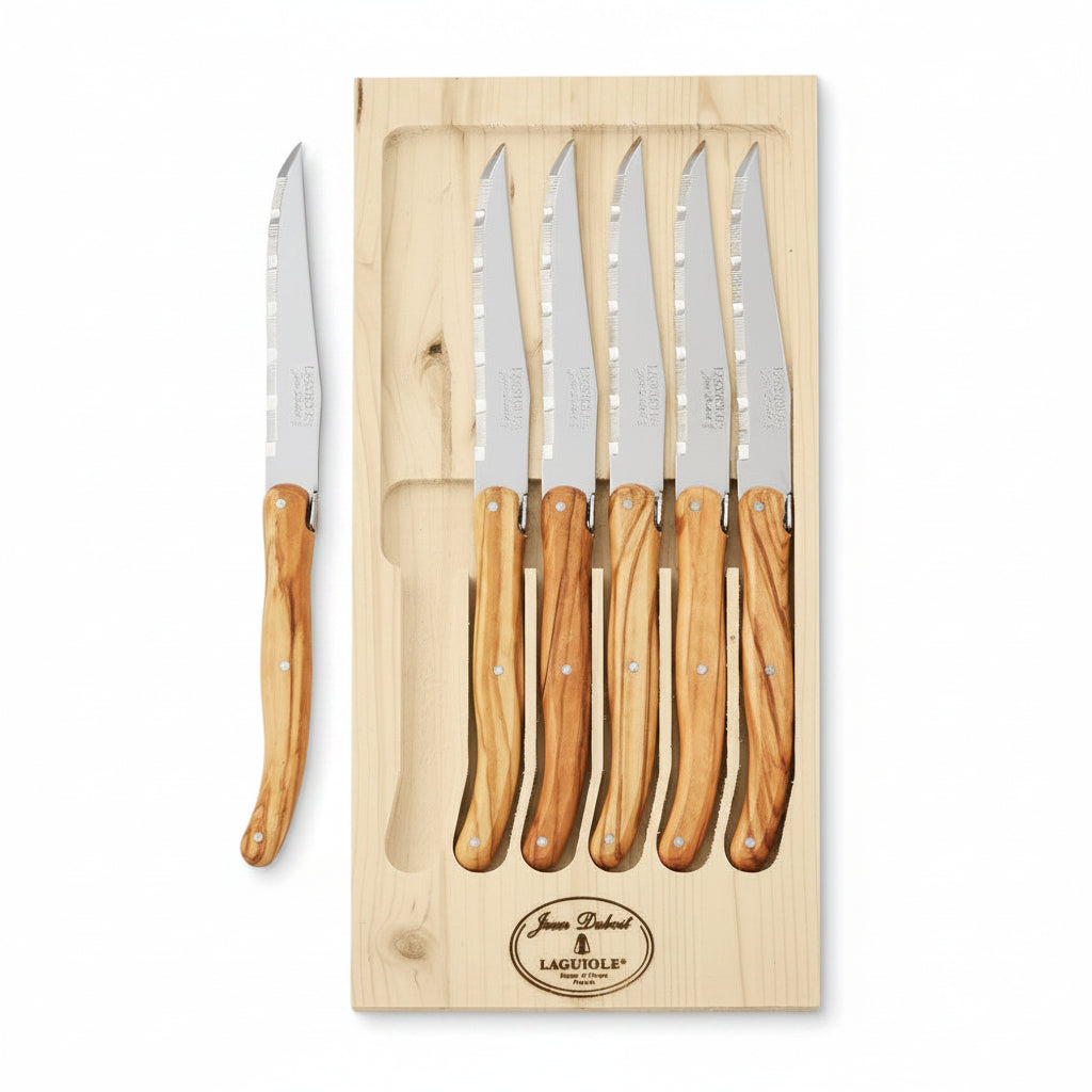 BMH - Laguiole Wooden Steak Knives Set (2)