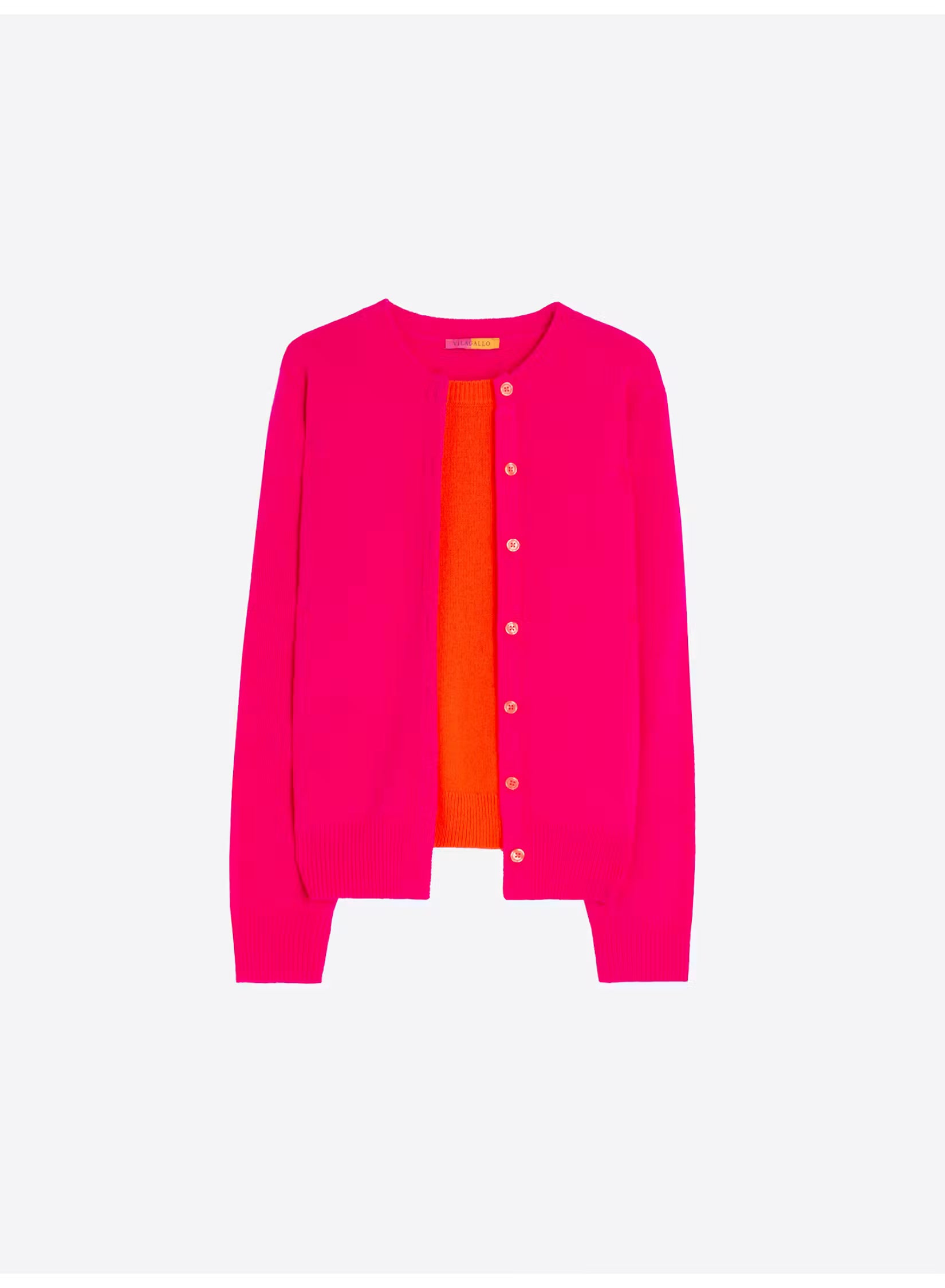 Wool Jumper - Orange & Pink