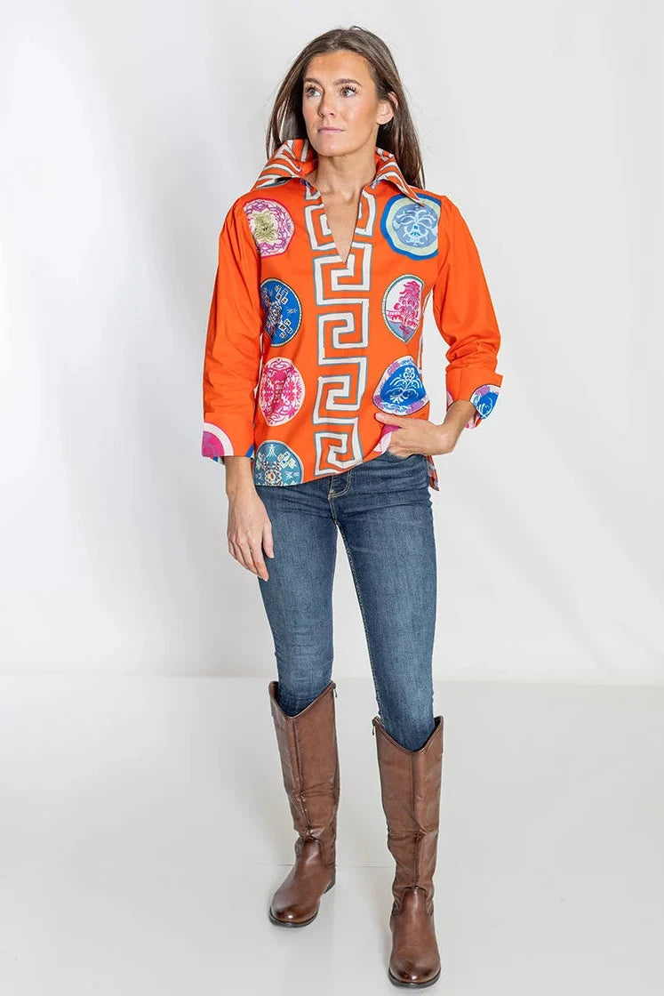 Lana Relaxed Shirt - Greek Revival