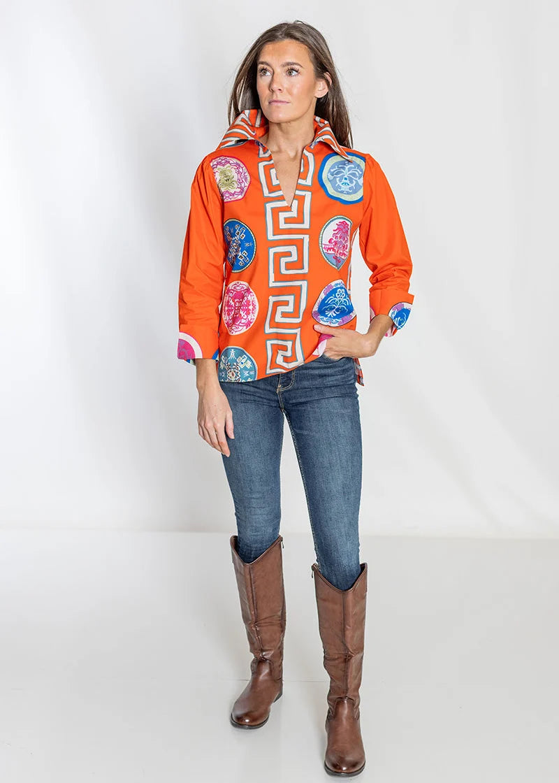 Lana Relaxed Shirt - Greek Revival