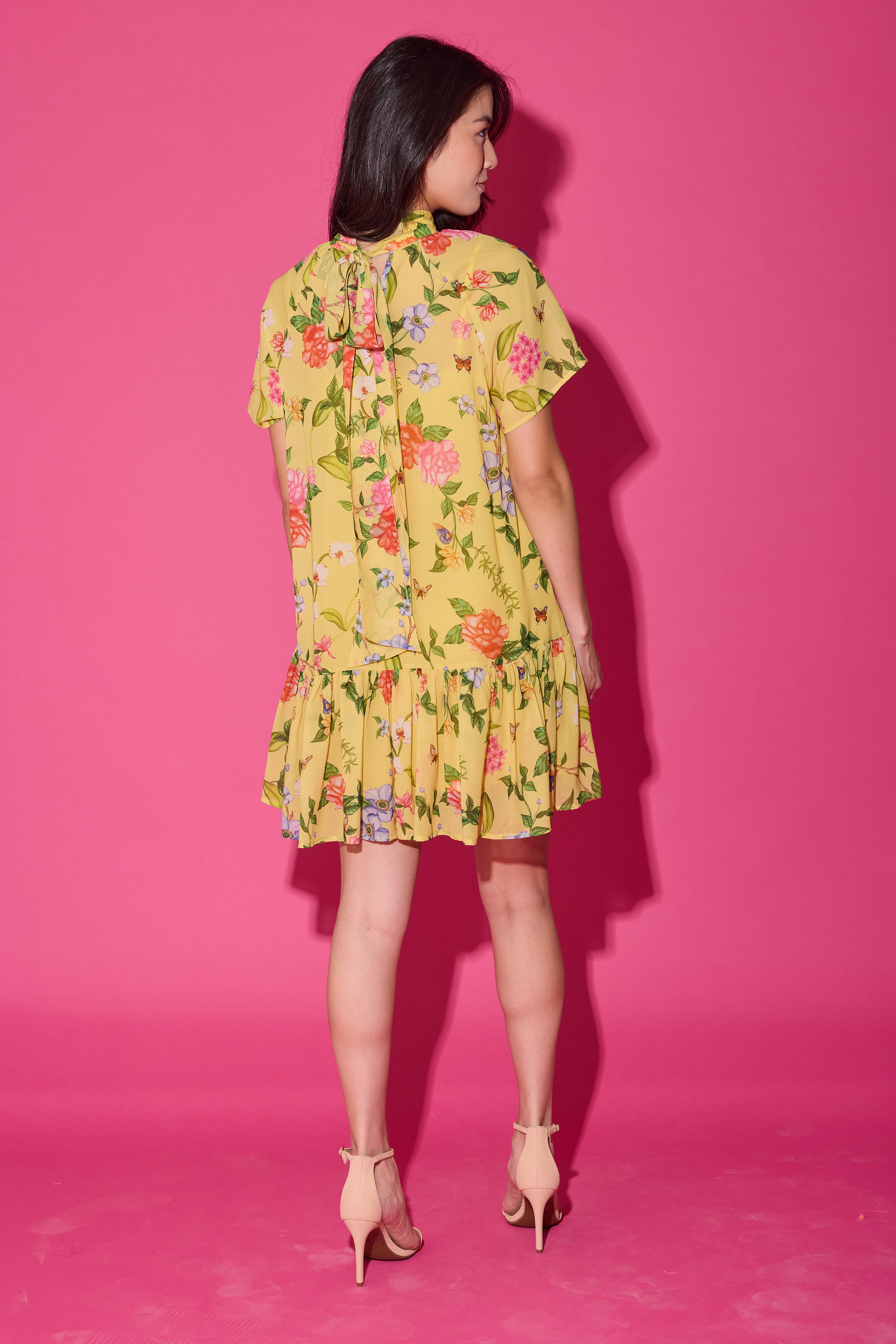 Willa Dress - Yellow Parterre