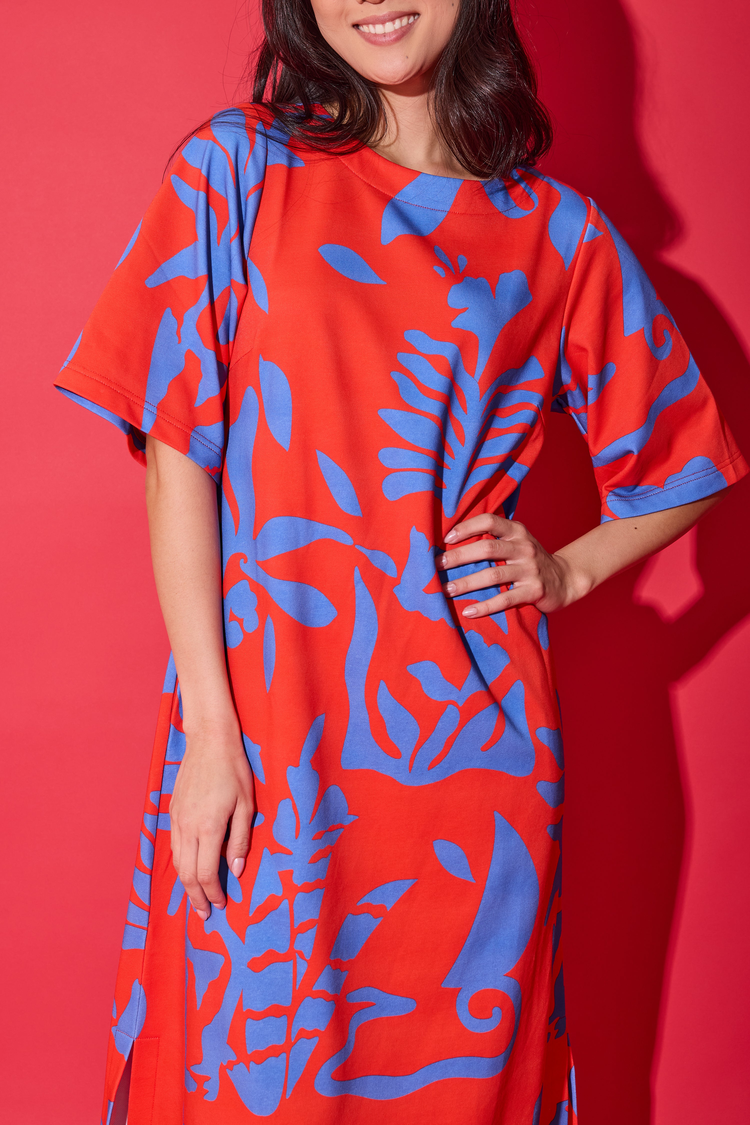 Tilly Dress - Rouge Majorelle